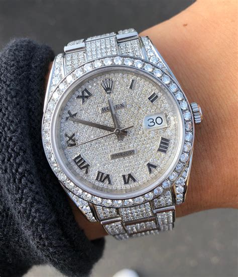 iced out rolex for women|rolex iced out original.